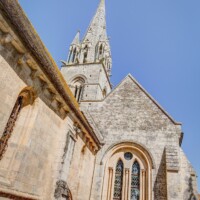 vue du clocher de l'église de Maizières
