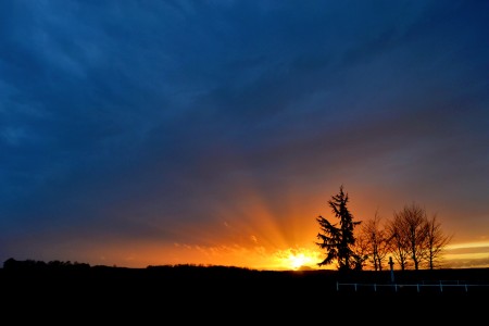 coucher de soleil sur la côte 111